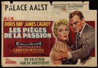 9t530 LOVE ME OR LEAVE ME Belgian '56 different art of Doris Day as Ruth Etting, James Cagney!
