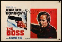 9t569 WIPEOUT Belgian '73 Fernando Di Leo's Il Boss, art of Henry Silva with gun!
