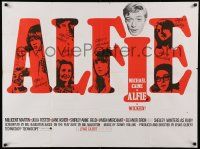 9t403 ALFIE British quad '66 British cad Michael Caine loves them & leaves them, ask any girl!