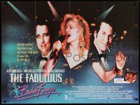 9t420 FABULOUS BAKER BOYS British quad '89 Jeff & Beau Bridges, sexy Michelle Pfeiffer!