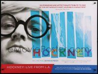 9t430 HOCKNEY advance DS British quad '14 Randall Wright, c/u of famous painter and photographer!