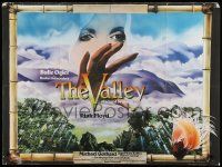 9t464 VALLEY OBSCURED BY CLOUDS British quad '72 Barbet Schroeder, music by Pink Floyd, Castle art