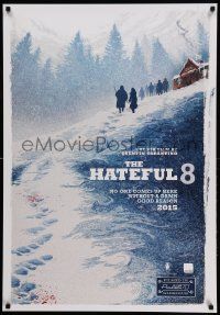 9t065 HATEFUL EIGHT teaser Canadian 1sh '15 Russell, Leigh, Jackson, great art, all English design!