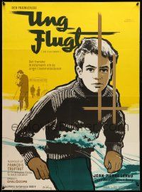 9t185 400 BLOWS Danish '59 art of Jean-Pierre Leaud as young Francois Truffaut by Stilling!