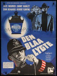 9t192 BLUE LAMP Danish '50 directed by Basil Dearden, completely different artwork by K. Wenzel!