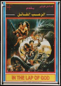 9t162 IN THE LAP OF GOD Egyptian poster '91 completely different fantasy artwork by Enzo Sciotti!