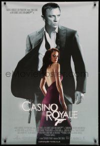 9t395 CASINO ROYALE DS English 1sh '06 Daniel Craig as James Bond & sexy Eva Green as Vesper Lynd!