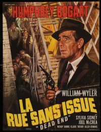 9t701 DEAD END French 23x30 R60s William Wyler, Sylvia Sidney, Joel McCrea, art of Humphrey Bogart