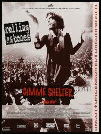 9t771 GIMME SHELTER French 16x21 R90s Rolling Stones out of control rock & roll concert!
