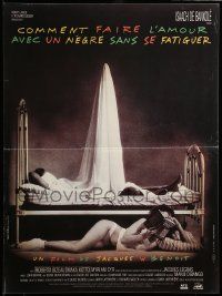9t776 HOW TO MAKE LOVE TO A NEGRO WITHOUT GETTING TIRED French 16x21 '90 outrageous stereotype!