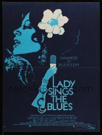 9t783 LADY SINGS THE BLUES French 16x21 '73 great art of Diana Ross as Billie Holiday!