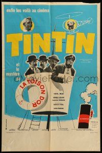 9t813 TINTIN ET LE MYSTERE DE LA TOISON D'OR French 16x24 '61 Talbot as Herge's Tintin, Tealdi art