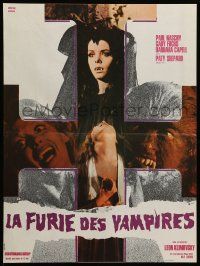 9t818 WEREWOLF VS VAMPIRE WOMAN French 15x21 '73 wild images from sexy Spanish horror thriller!