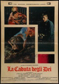 9t259 DAMNED set of 2 Italian 19x27 pbustas '70 Luchino Visconti's La caduta degli dei, different!