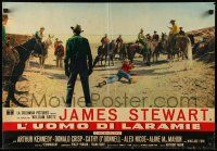 9t257 MAN FROM LARAMIE set of 3 Italian 19x27 pbustas R64 images of James Stewart, Cathy O'Donnell!