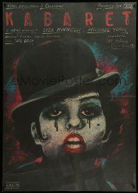 9t291 CABARET Polish 27x38 R88 wild completely different Liza Minnelli art by Andrzej Pagowski!