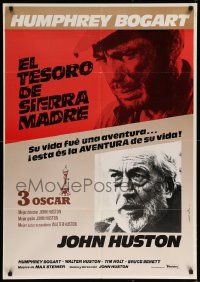 9t113 TREASURE OF THE SIERRA MADRE Spanish R80s Humphrey Bogart & John Huston, Matiax design!