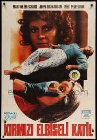 9t356 EYEBALL Turkish '74 Umberto Lenzi, eye artwork, sexy terrified girl!