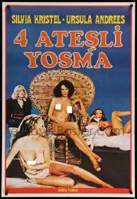 9t389 TIGERS IN LIPSTICK Turkish '79 Luigi Zampa sexploitation, Silvia Kristel, Ursula Andress!