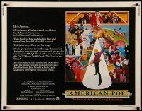9w385 AMERICAN POP 1/2sh '81 cool rock & roll art by Wilson McClean & Ralph Bakshi!