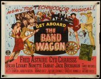 9w411 BAND WAGON style B 1/2sh '53 images of Fred Astaire & sexy Cyd Charisse!