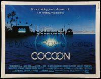 9w485 COCOON 1/2sh '85 Ron Howard classic sci-fi, great artwork by John Alvin!