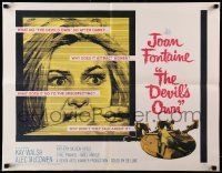 9w517 DEVIL'S OWN 1/2sh '67 Hammer, Joan Fontaine, what does it do to the unsuspecting?