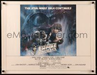 9w537 EMPIRE STRIKES BACK int'l 1/2sh '80 classic Gone With The Wind style art by Roger Kastel!