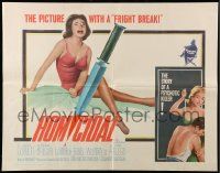 9w610 HOMICIDAL 1/2sh '61 William Castle's frightening story of a psychotic female killer!