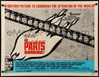 9w639 IS PARIS BURNING 1/2sh '66 Rene Clement's Paris brule-t-il, World War II all-star cast!