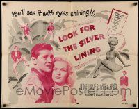 9w697 LOOK FOR THE SILVER LINING 1/2sh R56 June Haver & Ray Bolger dancing, Gordon MacRae!