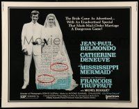 9w736 MISSISSIPPI MERMAID 1/2sh '70 Francois Truffaut's La Sirene du Mississippi, Belmondo!