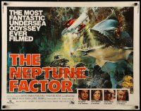9w757 NEPTUNE FACTOR 1/2sh '73 great sci-fi art of giant fish & sea monster by John Berkey!
