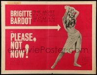 9w777 ONLY FOR LOVE 1/2sh '63 Roger Vadim's La Bride sur le cou, sexy full-length Brigitte Bardot!