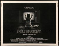 9w794 POLTERGEIST 1/2sh '82 Tobe Hooper, classic, they're here, Heather O'Rourke by TV!