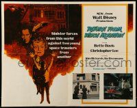 9w823 RETURN FROM WITCH MOUNTAIN 1/2sh '78 Disney, art of ominous Bette Davis & Christopher Lee!