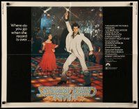 9w850 SATURDAY NIGHT FEVER int'l 1/2sh '77 disco dancer John Travolta & Karen Lynn Gorney!