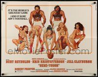 9w857 SEMI-TOUGH 1/2sh '77 Burt Reynolds, Kris Kristofferson, sexy girls & football art by McGinnis!