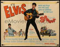 9w878 SPINOUT 1/2sh '66 Elvis playing guitar, foot on the gas & no brakes on fun!