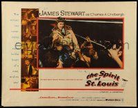9w880 SPIRIT OF ST. LOUIS 1/2sh '57 James Stewart as aviator Charles Lindbergh, Billy Wilder!