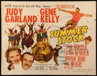 9w893 SUMMER STOCK style A 1/2sh '50 Judy Garland, Gene Kelly, Eddie Bracken, Gloria De Haven!