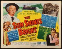 9w894 SUN SHINES BRIGHT style A 1/2sh '53 Charles Winninger, Irvin Cobb stories, John Ford!