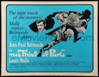 9w918 THIEF OF PARIS 1/2sh '67 Louis Malle, Jean-Paul Belmondo, Genevieve Bujold!