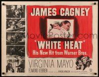 9w975 WHITE HEAT 1/2sh '49 James Cagney is Cody Jarrett, classic film noir, top of the world, Ma!