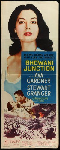9w024 BHOWANI JUNCTION insert '55 sexy Eurasian beauty Ava Gardner in a flaming love story!