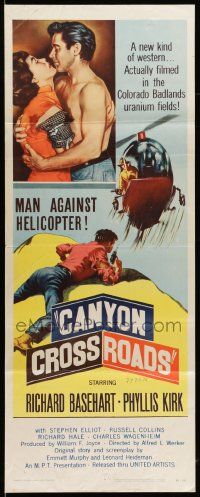 9w037 CANYON CROSSROADS insert '55 man against helicopter for nature's top secret uranium!