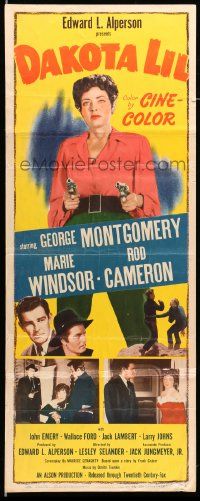 9w058 DAKOTA LIL insert '50 Marie Windsor is out to get George Montgomery as Tom Horn!