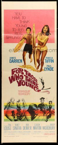 9w091 FOR THOSE WHO THINK YOUNG insert '64 James Darren, Paul Lynde, Tina Louise, Bob Denver