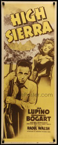 9w118 HIGH SIERRA insert R56 Humphrey Bogart as Mad Dog Killer Roy Earle, sexy Ida Lupino!