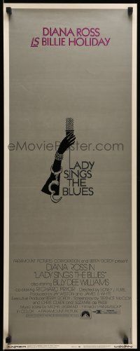 9w141 LADY SINGS THE BLUES insert '72 Diana Ross as Billie Holiday, Billy Dee Williams,Richard Pryor